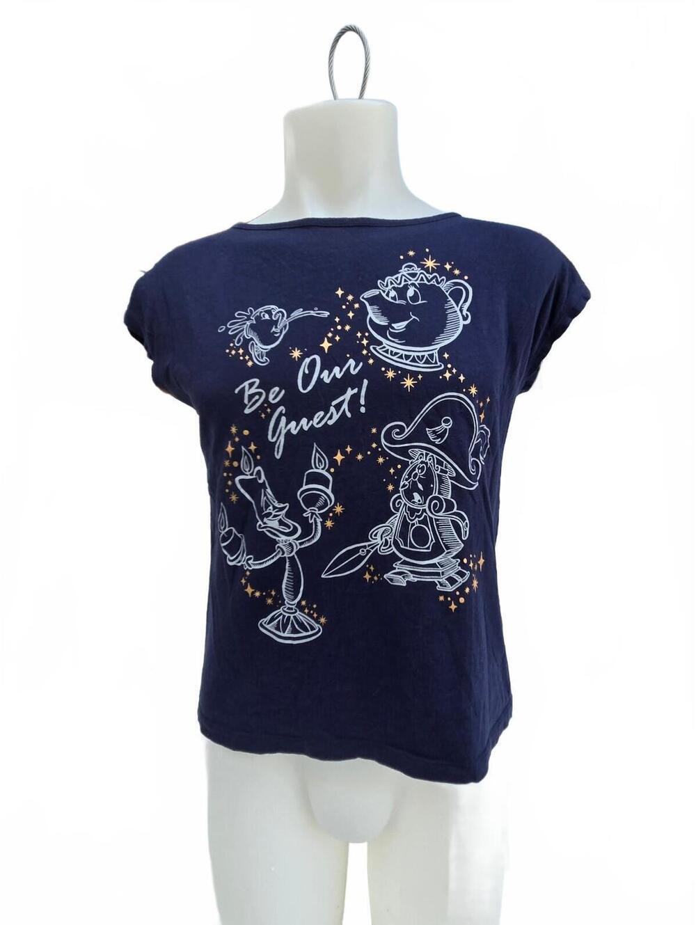 UNIQLO Disney Be Our Guest Navy Blue Short Sleeve T-Shirt Medium